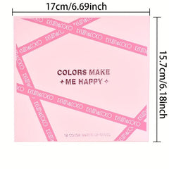 12-Piece Lip Gloss Set: Matte, Velvet, Dewy Finish