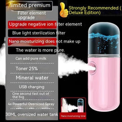Nano Mist Sprayer Portable Facial Mister for Skin Care Make Up