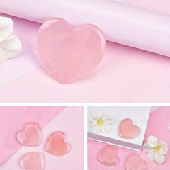Heart Shaped Gua Sha Board Facial Massage Tool Pink