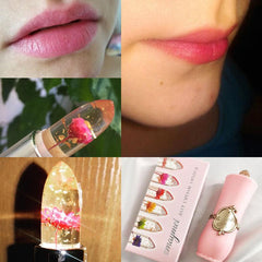 6pcs Long-Lasting Flower Lipstick Moisturizing Crystal Jelly Lipstick