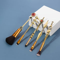5pcs Anime Cosplay Makeup Brush Set