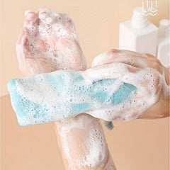 Mesh Soap Saver Pouch Exfoliating Bubble Foam Net Bag