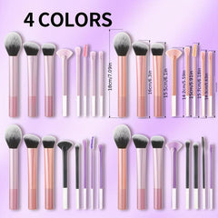 8pcs Synthetic Bristles Kabuki Makeup Brush Set
