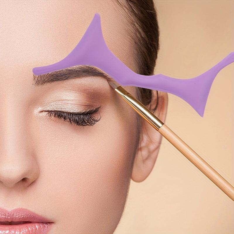 Silicone Eyeshadow Stencil Reusable Eyebrow Makeup Template Sticker