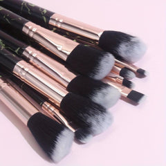 10PCS Marble Makeup Brush Set Foundation Eye Shadows Blush Highlight