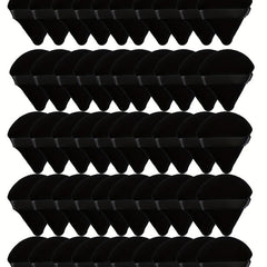 50pcs Triangle Velvet Makeup Puffs with Container