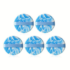 5pcs Air Cushion Powder Puffs Round Makeup Sponges Wet/Dry Dual Use Puffs