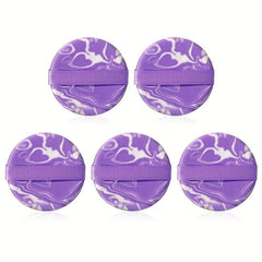 5pcs Air Cushion Powder Puffs Round Makeup Sponges Wet/Dry Dual Use Puffs