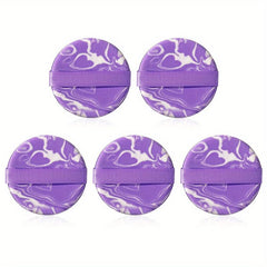 5pcs Air Cushion Powder Puffs Round Makeup Sponges Wet/Dry Dual Use Puffs