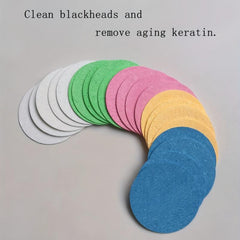 50pcs Colorful Sponge Facial Cleansing Pads - Deep Cleaning and Traveling