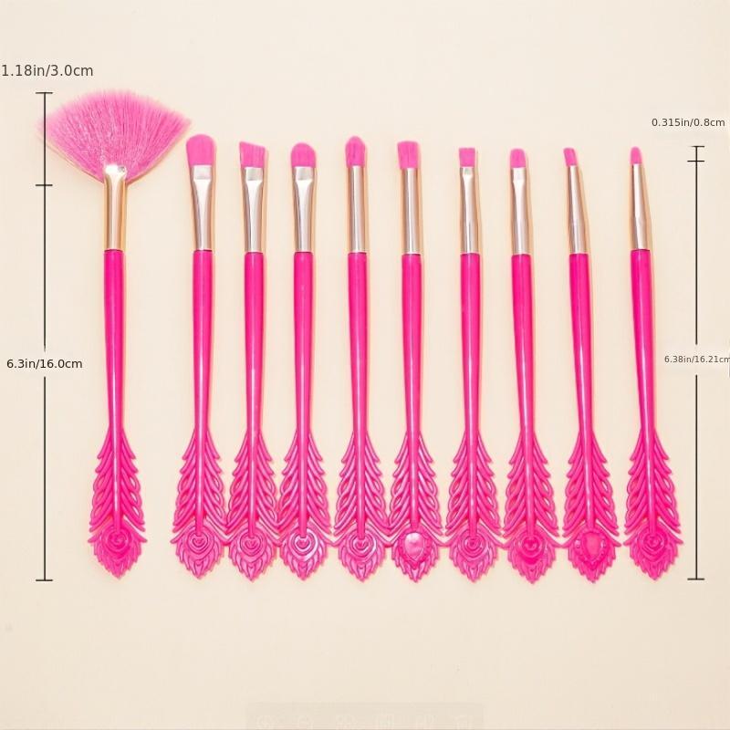 10-Piece Makeup Brush Set With Special Tail Handle Soft Eyeshadow Brush Gift
