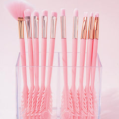10-Piece Makeup Brush Set With Special Tail Handle Soft Eyeshadow Brush Gift
