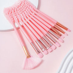 10-Piece Makeup Brush Set With Special Tail Handle Soft Eyeshadow Brush Gift
