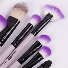 10pcs Pro Makeup Brush Set for Powder, Eye Shadow, Foundation, Blush