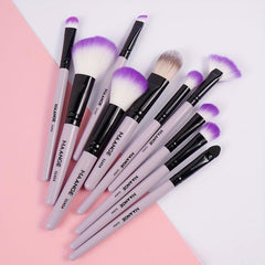 10pcs Pro Makeup Brush Set for Powder, Eye Shadow, Foundation, Blush