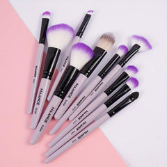 10pcs Pro Makeup Brush Set for Powder, Eye Shadow, Foundation, Blush