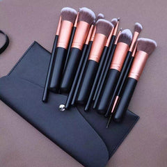 14pcs Makeup Brush Kit for Eyeshadow Foundation Blush Contour Concealer