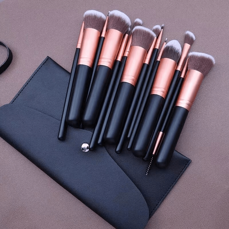 14pcs Makeup Brush Kit for Eyeshadow Foundation Blush Contour Concealer