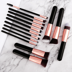 14pcs Makeup Brush Kit for Eyeshadow Foundation Blush Contour Concealer