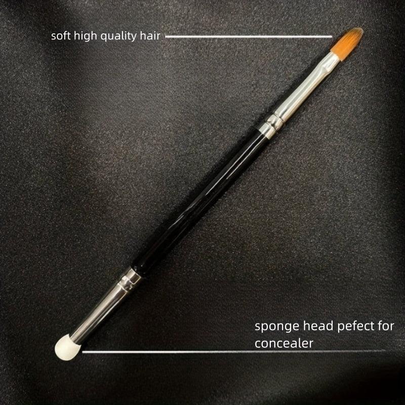 1pc Double ended Concealer Brush Small Concealer Brush Under Eye Sponge