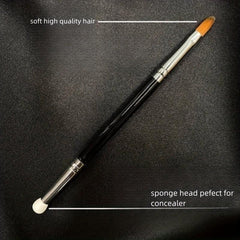 1pc Double ended Concealer Brush Small Concealer Brush Under Eye Sponge