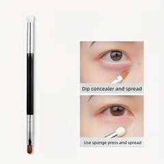 1pc Double ended Concealer Brush Small Concealer Brush Under Eye Sponge