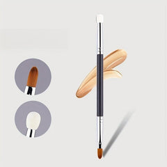 1pc Double ended Concealer Brush Small Concealer Brush Under Eye Sponge