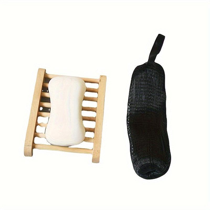Foam Net Exfoliating Mesh Soap Bag Drawstring Holder