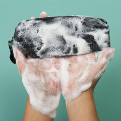Foam Net Exfoliating Mesh Soap Bag Drawstring Holder