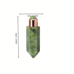 Face Massager Essential Roller Bottle Crystal Jade Massage Column Roll On Bottle