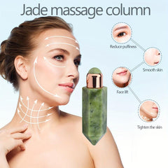 Face Massager Essential Roller Bottle Crystal Jade Massage Column Roll On Bottle