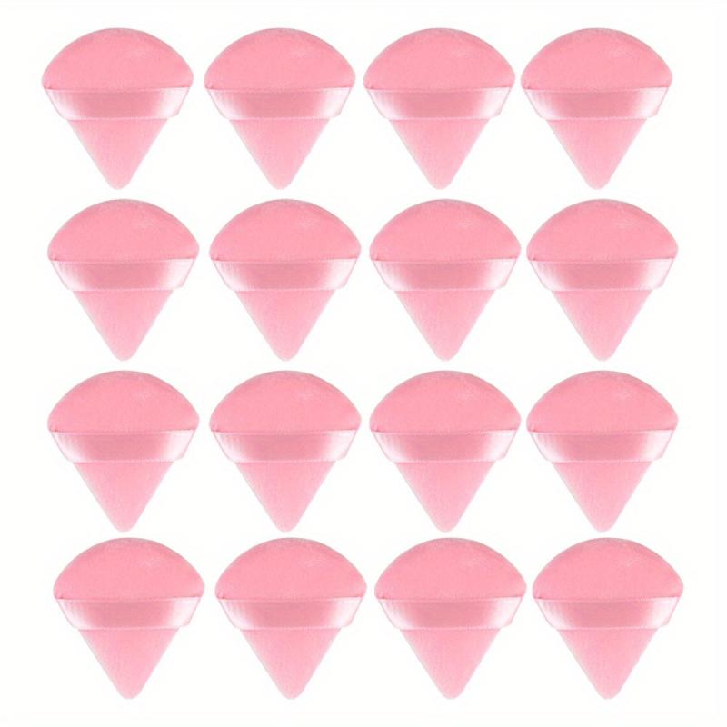 12 Triangle Powder Puffs for Face Makeup Soft Plush Sponge