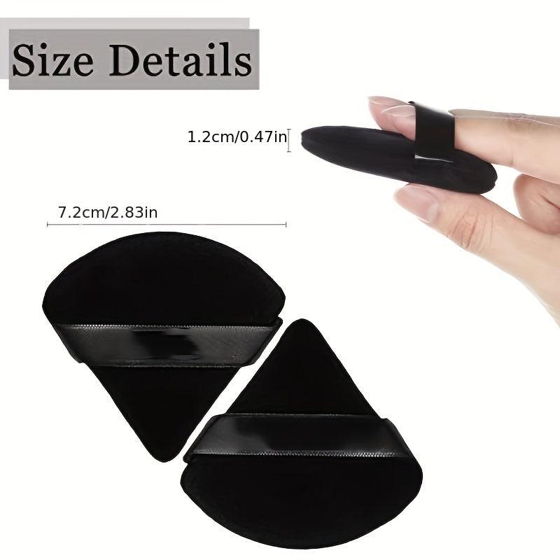 12 Triangle Powder Puffs for Face Makeup Soft Plush Sponge