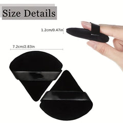12 Triangle Powder Puffs for Face Makeup Soft Plush Sponge