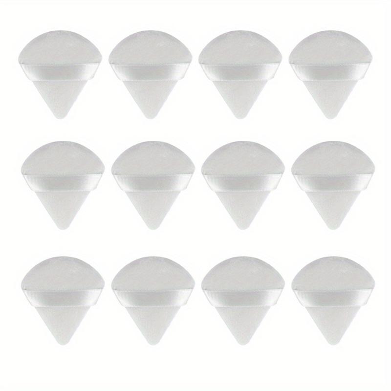 12 Triangle Powder Puffs for Face Makeup Soft Plush Sponge