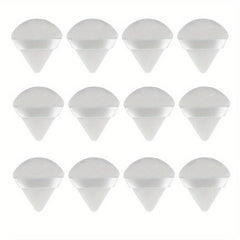 12 Triangle Powder Puffs for Face Makeup Soft Plush Sponge