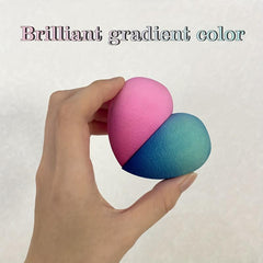 Gradient Oblique Soft Powder Makeup Puff Set of 4