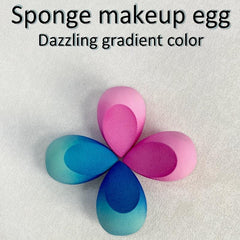 Gradient Oblique Soft Powder Makeup Puff Set of 4