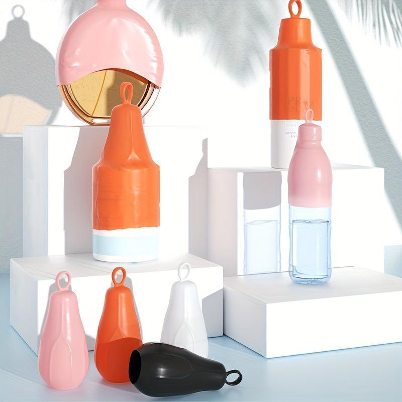 4pcs Silicone Travel Bottle Covers Leak Proofing Toiletry Sleeves