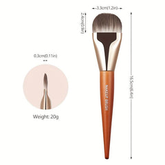 Classic Foundation Brush Liquid Cream Streak Buildable Vegan Eco Friendly