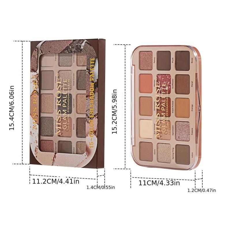 15 Color Matte & Glitter Eyeshadow Palette