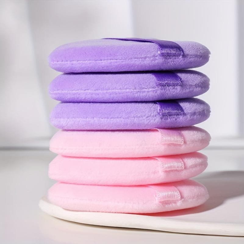 6pcs Heart Shape Makeup Puff Soft Cosmetic Sponge
