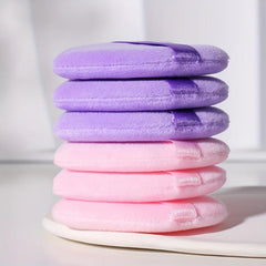 6pcs Heart Shape Makeup Puff Soft Cosmetic Sponge