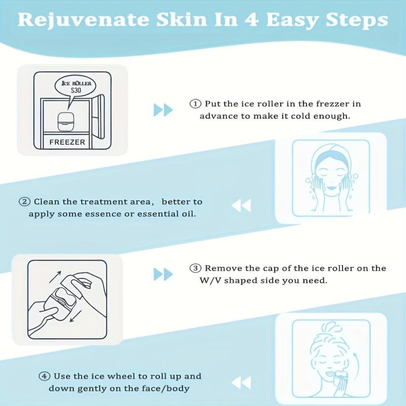 Ice Roller for Face and Eye Cooling Massager