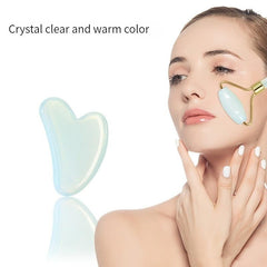 Rose Quartz & Jade Roller Set for Facial Massage & Skin Care