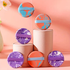 6pcs Air Cushion Powder Puffs - Makeup Sponges with Strap