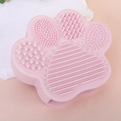 Makeup Brush Cleaning Mat & Drying Holder - Cat Paw Design