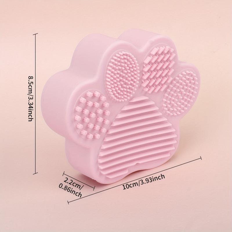 Makeup Brush Cleaning Mat & Drying Holder - Cat Paw Design
