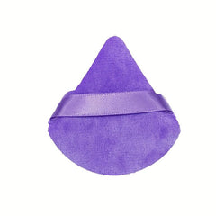 4 Pcs Soft Velvet Triangle Powder Puffs for Makeup Loose Mineral Powder
