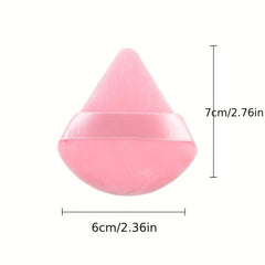 4 Pcs Soft Velvet Triangle Powder Puffs for Makeup Loose Mineral Powder
